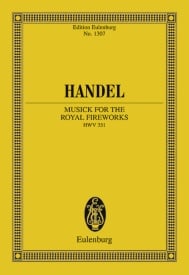 Handel: The Music for the Royal Fireworks HWV 351 (Study Score) published by Eulenburg